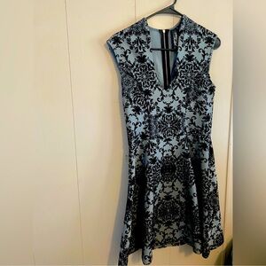 Trixxi Elegant holiday dress, velvety soft peplum, a line skater dress​​​